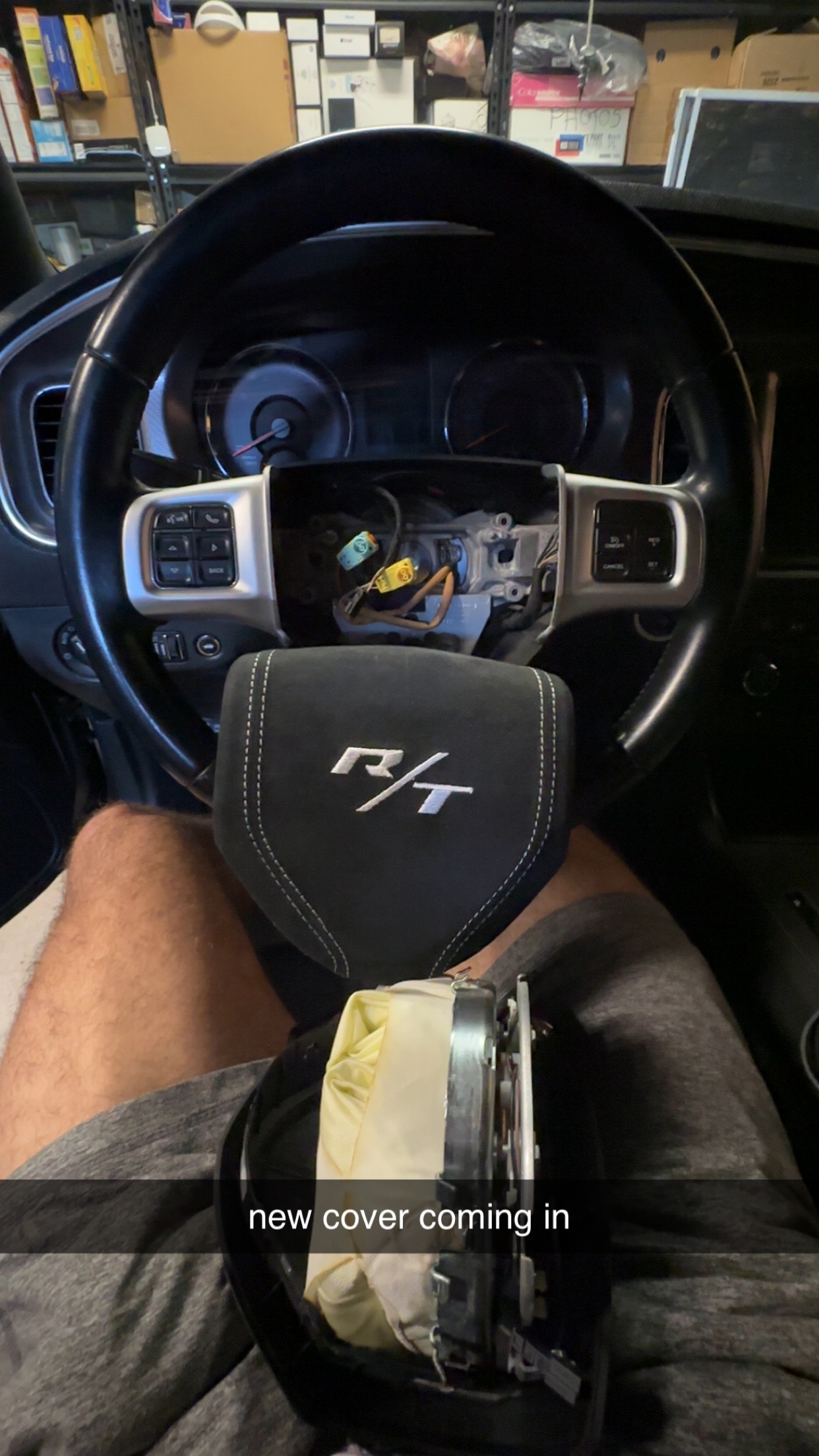 Airbag and trim upgrade on a Dodge Charger